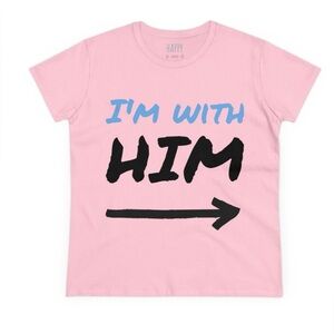 Women's  pink Midweight Cotton Tee size large